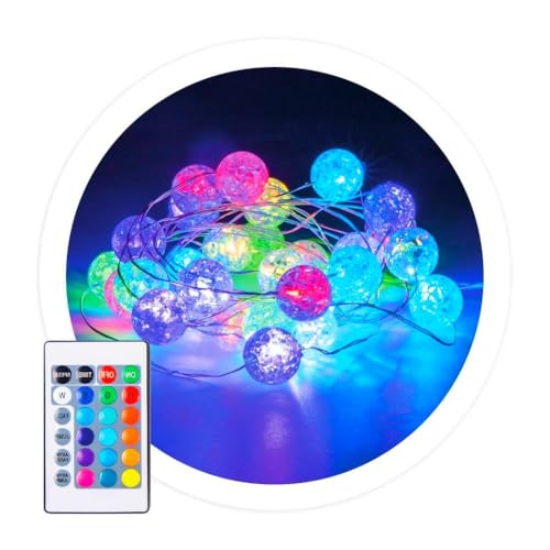 3M mehrfarbige LED-Kugelkette mit USB-Anschluss, Fernbedienung, 24 RGB-Funktionen, IP44, entworfen für: Innen- und Außendekoration. 3M mehrfarbige LED-Kugelkette mit USB-Anschluss, Fernbedienung, 24 RGB-Funktionen, IP44, entworfen für: Innen- und Außendekoration. von Monkey Ladder
