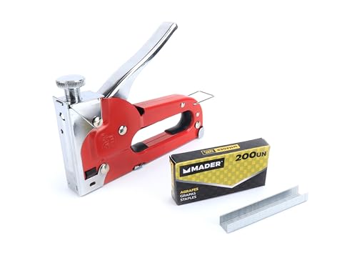 Heftgerät – manuelles Werkzeug zum Heften von 4-8 mm, Kapazität für 200 Heftklammern, ideal für verschiedene Arbeiten und häufigen Gebrauch von Monkey Ladder