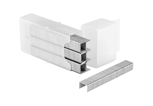 Heftklammern, Typ A, 8 mm, Packung mit 1000 Stück, ideal für Klemmarbeiten im Büro und Zuhause, hohe Qualität und Widerstandsfähigkeit von Monkey Ladder