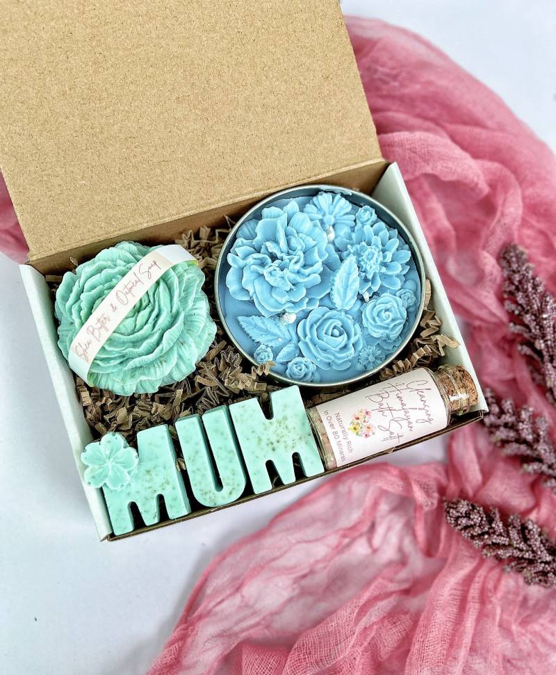 Personalisierte Muttertag Spa-Geschenk-Set, Verwöhn-Geschenk-Box, Geschenk Für Muttertag, Self Care Box Mama, Geschenke Geburtstagsgeschenk Mama von MonlixCandles