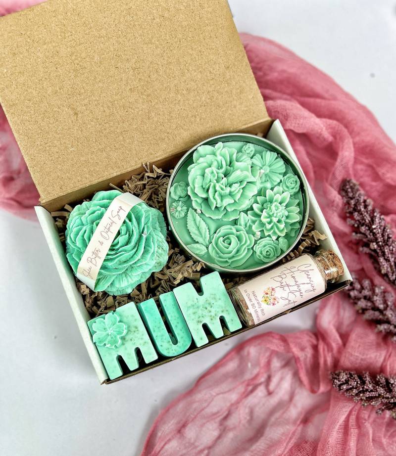 Personalisierte Muttertag Spa-Geschenk-Set, Verwöhn-Geschenk-Box, Geschenk Für Muttertag, Self Care Box Mama, Geschenke Geburtstagsgeschenk Mama von MonlixCandles