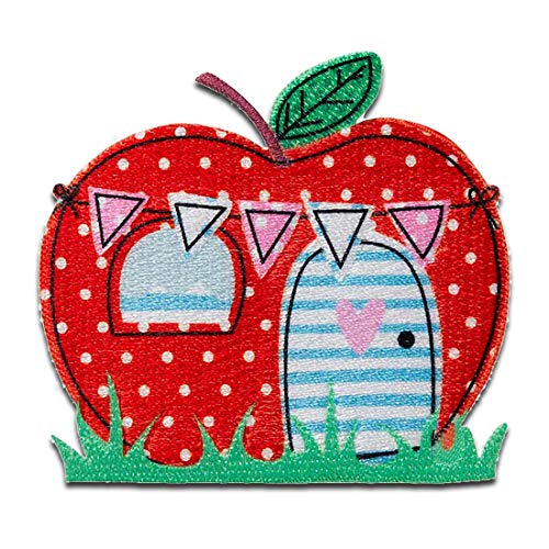 Apfel Frucht Obst - Aufnäher, Bügelbild, Aufbügler, Applikationen, Patches, Flicken, zum aufbügeln, Größe: 6,7 x 6,9 cm Apfel Frucht Obst - Aufnäher, Bügelbild, Aufbügler, Applikationen, Patches, Flicken, zum aufbügeln, Größe: 6,7 x 6,9 cm von Mono-Quick