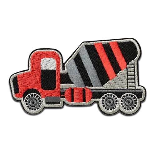 Betonmischer rot - Aufnäher, Bügelbild, Aufbügler, Applikationen, Patches, Flicken, zum aufbügeln, Größe: 5 x 8,9 cm Betonmischer rot - Aufnäher, Bügelbild, Aufbügler, Applikationen, Patches, Flicken, zum aufbügeln, Größe: 5 x 8,9 cm von Mono-Quick