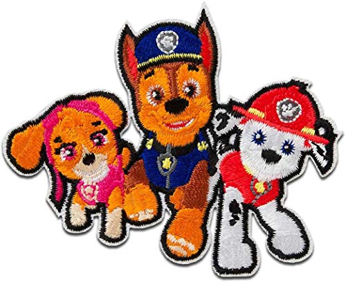 Color-Up.Shop Applikation PAW Patrol © Friends, 1x 8x6 cm, Cartoon-style Dekorationspatch von Mono-Quick