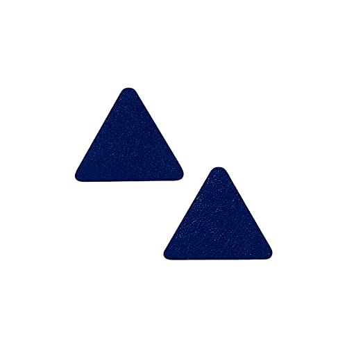 Dreiecke Leder Blau 2 Stück - Aufnäher, Bügelbild, Aufbügler, Applikationen, Patches, Flicken, zum aufbügeln, Größe: 2,2 x 1,9 cm Dreiecke Leder Blau 2 Stück - Aufnäher, Bügelbild, Aufbügler, Applikationen, Patches, Flicken, zum aufbügeln, Größe: 2,2 x 1,9 cm von Mono-Quick