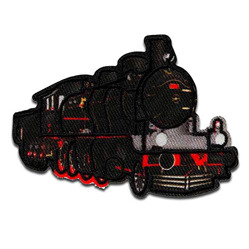 Lokomotive Zug Eisenbahn - Aufnäher, Bügelbild, Aufbügler, Applikationen, Patches, Flicken, zum aufbügeln, Größe: 7 x 4,8 cm von Mono-Quick