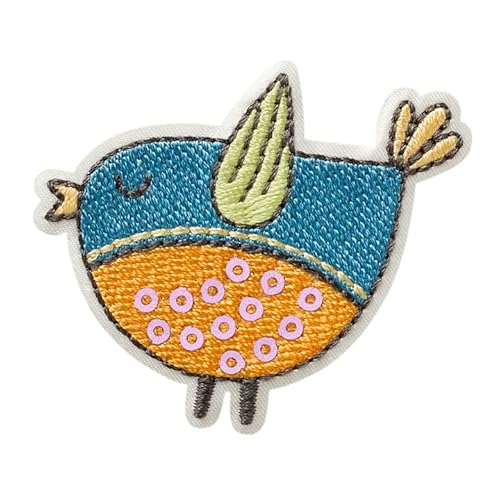 Mono Quick 06162 Vogel mit Pailletten Bügelbild, Patch, ca. 4,6 x 5,1 cm Mono Quick 06162 Vogel mit Pailletten Bügelbild, Patch, ca. 4,6 x 5,1 cm von Mono Quick