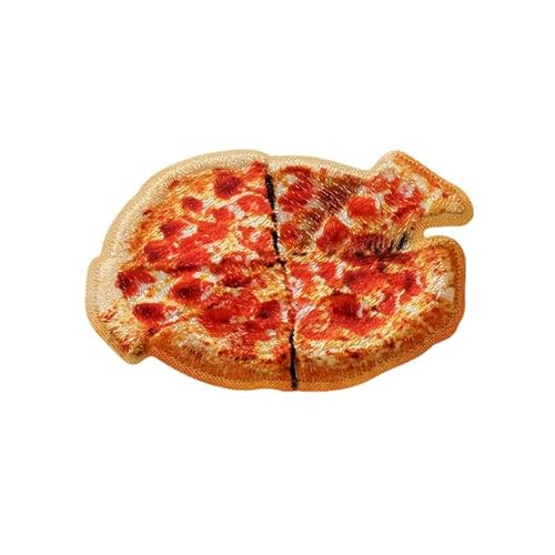 Mono Quick 0653x Fast Food 3D Applikation, Bügelbild, Pizza, Burger oder Hot Dog Patch (06531 - Pizza) von Mono Quick