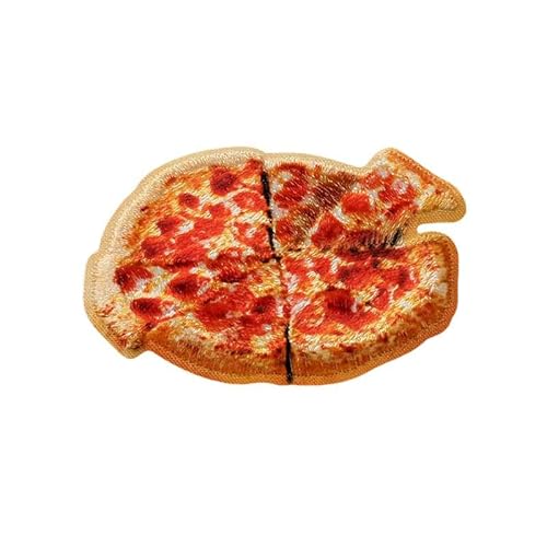 Mono Quick 0653x Fast Food 3D Applikation, Bügelbild, Pizza, Burger oder Hot Dog Patch (06531 - Pizza) von Mono-Quick