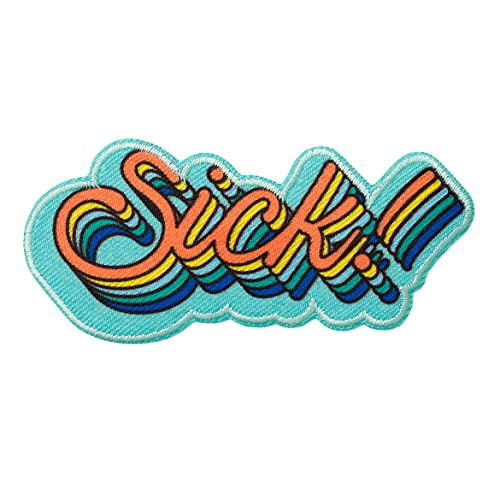 Mono Quick 08068 Sick! Schriftzug Bügelbild, Patch, ca. 4,2 x 9 cm Mono Quick 08068 Sick! Schriftzug Bügelbild, Patch, ca. 4,2 x 9 cm von Mono Quick