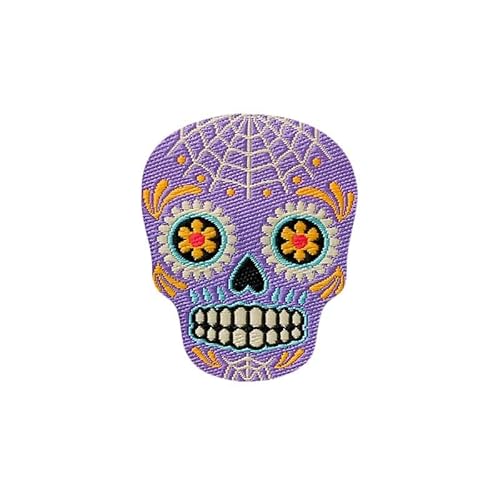 Mono Quick 08319 Totenkopf LILA, Applikation, Día de Muertos Bügelbild, Patch, Bunt - ca. 3,6 x 3 cm Mono Quick 08319 Totenkopf LILA, Applikation, Día de Muertos Bügelbild, Patch, Bunt - ca. 3,6 x 3 cm von Mono Quick