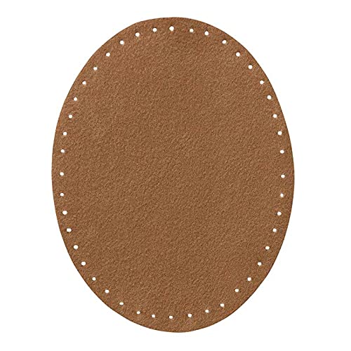 Mono Quick 100xx 2er Flicken Wildlederimitat, Applikation, Bügelbild, Patch Oval (10045 - Beige) von Mono-Quick