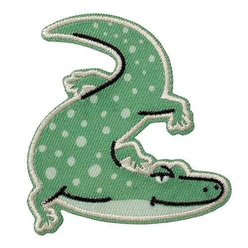 Mono Quick 10134 Krokodil Bügelbild, Patch, ca. 7,5 x 6,9 cm von Mono-Quick