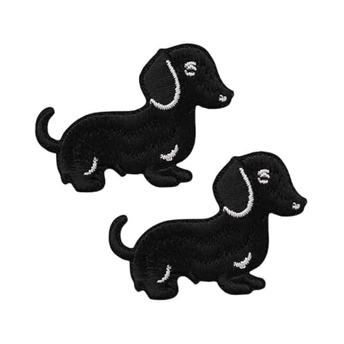 Mono-Quick 12318 Dackel 2er Set Applikation, Bügelbild, Patch, Aufnäher, ca. 3,5 x 5 cm, Hund Mono-Quick 12318 Dackel 2er Set Applikation, Bügelbild, Patch, Aufnäher, ca. 3,5 x 5 cm, Hund von Mono-Quick