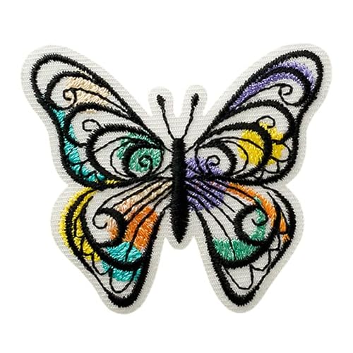Mono Quick 14120 RECYCL-PATCH Schmetterling Bügelbild, ca. 4,2 x 4,9 cm PET von Mono Quick
