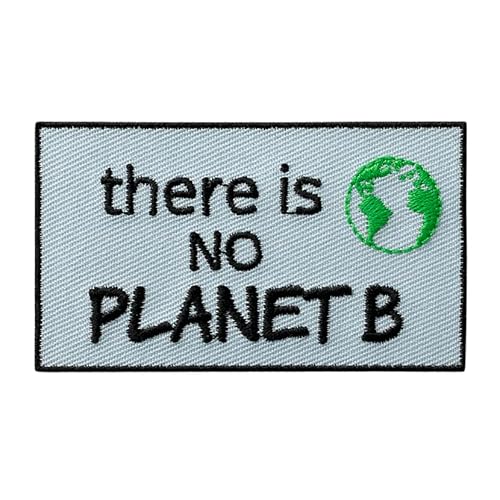 Mono Quick 14129 RECYCL-PATCH No Planet B Bügelbild, ca. 3,5 x 6,2 cm PET von Mono Quick