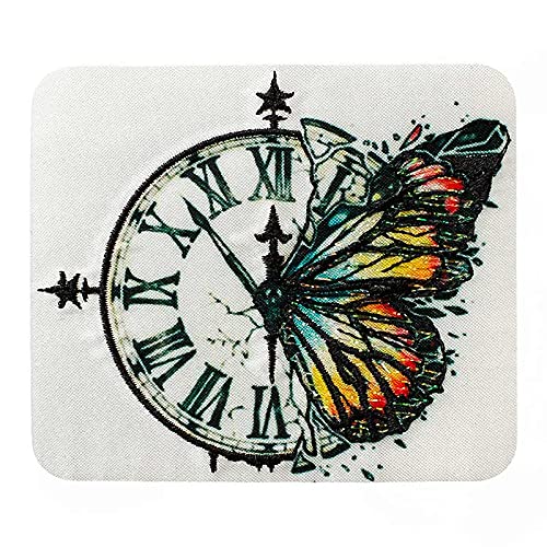 Mono Quick 14182 Schmetterling mit Uhr Applikation, Bügelbild, Patch, Flicken Mono Quick 14182 Schmetterling mit Uhr Applikation, Bügelbild, Patch, Flicken von Mono-Quick