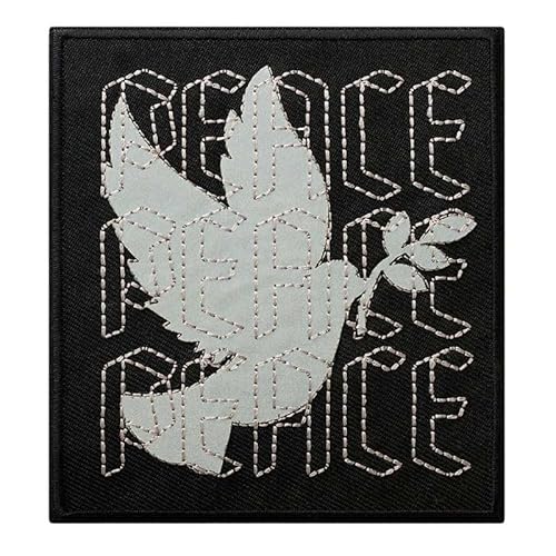 Mono-Quick 16142 Peace mit Reflex Applikation, Bügelbild, Patch, Aufnäher, Taube, ca. 10 x 9 cm Mono-Quick 16142 Peace mit Reflex Applikation, Bügelbild, Patch, Aufnäher, Taube, ca. 10 x 9 cm von Mono-Quick