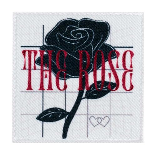 Mono-Quick 16316 The Rose Applikation, Bügelbild, Patch, Aufbügler, ca. 8,1 x 8,1 cm von Mono-Quick