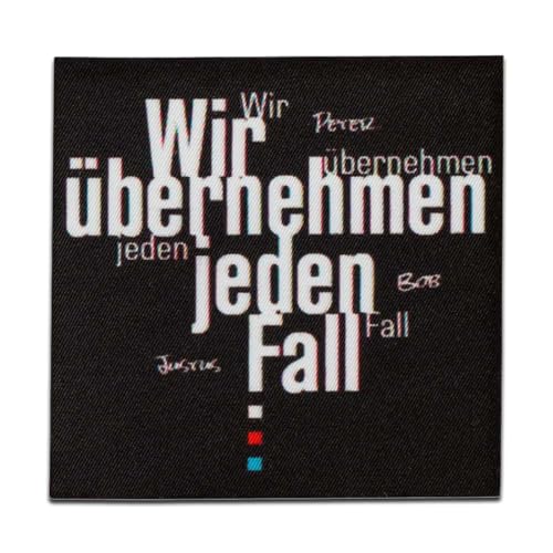 Mono Quick 1813x Die drei ??? Applikation, Bügelbild, Patch, Aufnäher, Drei Fragezeichen (18133 - Etikett) von Mono-Quick