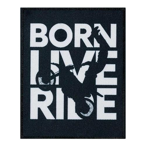 Mono-Quick 18217 Born Live Ride Applikation, Bügelbild, Patch, Aufbügler, Bike ca. 9,6 x 7,6 cm Mono-Quick 18217 Born Live Ride Applikation, Bügelbild, Patch, Aufbügler, Bike ca. 9,6 x 7,6 cm von Mono-Quick