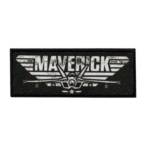 Mono-Quick 1829x Top Gun Maverick© Logo Applikation, Bügelbild, Patch, Aufbügler, verschiedene Motive (18291 - TGM Maverick) von Mono-Quick