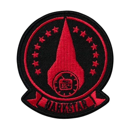 Mono-Quick 1829x Top Gun Maverick© Logo Applikation, Bügelbild, Patch, Aufbügler, verschiedene Motive (18294 - TGM Darkstar) von Mono-Quick
