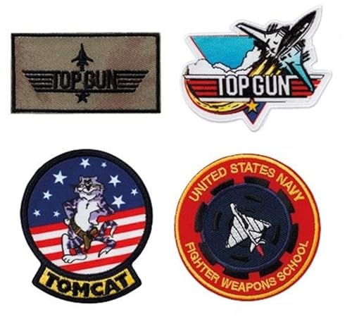 Mono-Quick 1830x Top Gun© Logo Applikation, Bügelbild, Patch, Aufbügler, verschiedene Motive (18302 - TG Logo) von Mono-Quick