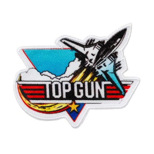 Mono-Quick 1830x Top Gun© Logo Applikation, Bügelbild, Patch, Aufbügler, verschiedene Motive (18303 - TG Flugzeug) von Mono-Quick