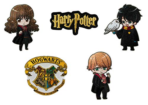 Mono-Quick 374 Harry Potter, Bügelbilder, Kinder, Patches, Aufbügelbild, Aufnäher, Flicken, Polyester, mehrfarbig, MQ-BS, 5 Anzahl von Mono-Quick