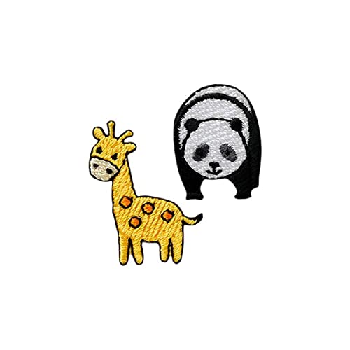 Mono Quick Applikationen - Tiermotive - aufbügelbar Panda u. Giraffe von Mono-Quick