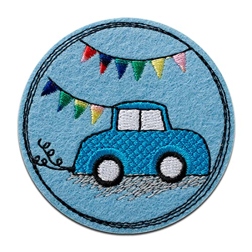 Mono Quick Auto Blau rund - Aufnäher, Bügelbild, Aufbügler, Applikationen, Patches, Flicken, zum aufbügeln, Größe: 6,3 x 6,3 cm Mono Quick Auto Blau rund - Aufnäher, Bügelbild, Aufbügler, Applikationen, Patches, Flicken, zum aufbügeln, Größe: 6,3 x 6,3 cm von Mono Quick