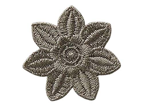 Mono-Quick Bügelbild Aufnäher Patch Applikation zum Aufbügeln Blume grau 3,5 cm Mono-Quick Bügelbild Aufnäher Patch Applikation zum Aufbügeln Blume grau 3,5 cm von Mono-Quick