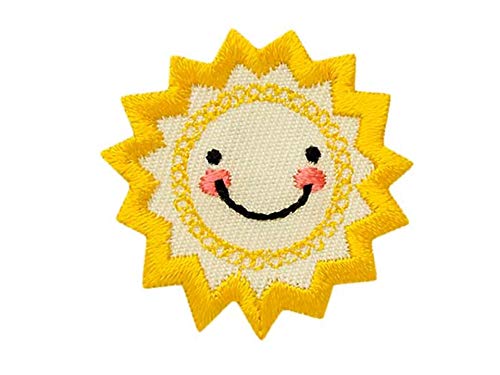 Mono-Quick Bügelbild Aufnäher Patch Applikation zum Aufbügeln Sommer Sonne gelb 3,5 cm 4015 von Mono-Quick
