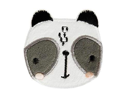 Mono-Quick Bügelbild Aufnäher Patch Applikation zum Aufbügeln Zoo Tiere Panda 5,5 cm von Mono-Quick