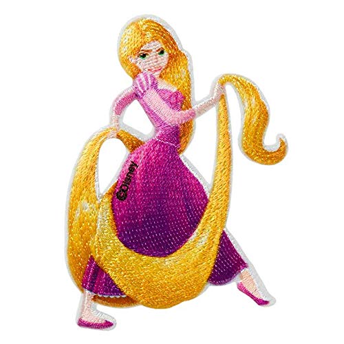 Mono Quick Disney Prinzessinnen Applikationen, Bügelbild Patches Arielle Vaiana Mulan Belle UVM. (14082 - Rapunzel) von Mono Quick