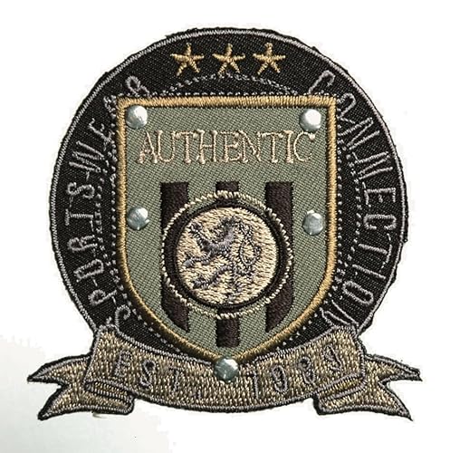 Mono-Quick GmbH Applikationen - Teens and Jeans - aufbügelbar Wappen, EST. 1889 ca. 6,5x7,0 cm farbig von Mono-Quick