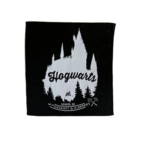 Mono-Quick Harry Potter Hogwarts Schule gewebt - Aufnäher, Bügelbild, Aufbügler, Applikationen, Patches, Flicken, Zum Aufbügeln, Größe: 5,5 x 5,9 cm von Mono-Quick