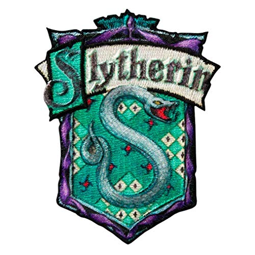 Mono Quick - Harry Potter Hogwarts Applikationen, Bügelbild Aufkleber Patch, Gryffindor Slytherin Hufflepuff Ravenclaw (18066 - Slytherin) von HKM