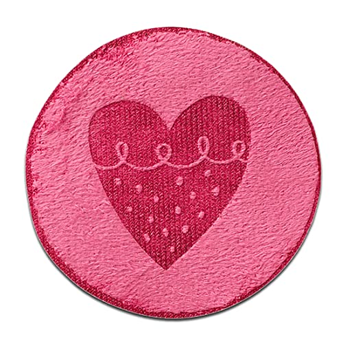 Mono Quick Herz Pink Laser - Aufnäher, Bügelbild, Aufbügler, Applikationen, Patches, Flicken, zum aufbügeln, Größe: 4,9 x 4,9 cm von Mono Quick