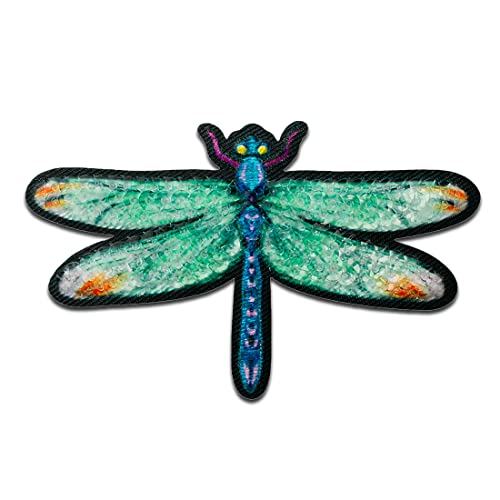 Mono Quick Libelle Glänzend Tier - Aufnäher, Bügelbild, Aufbügler, Applikationen, Patches, Flicken, zum aufbügeln, Größe: 4,5 x 7 cm Mono Quick Libelle Glänzend Tier - Aufnäher, Bügelbild, Aufbügler, Applikationen, Patches, Flicken, zum aufbügeln, Größe: 4,5 x 7 cm von Mono Quick