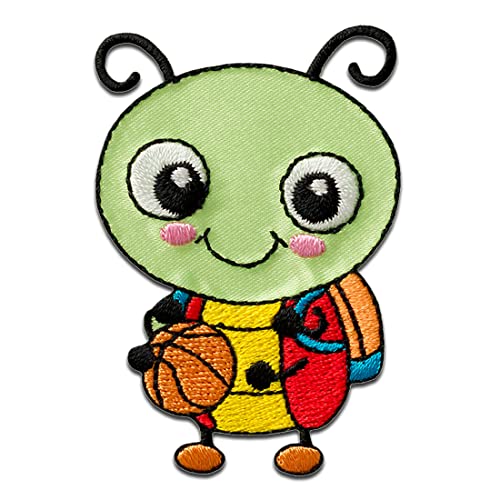 Mono Quick Marienkäfer Sportler Tier - Aufnäher, Bügelbild, Aufbügler, Applikationen, Patches, Flicken, zum aufbügeln, Größe: 6 x 4,2 cm von Mono Quick