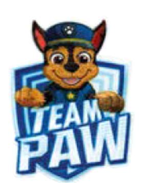 Mono Quick Paw Patrol Applikationen, Bügelbild, Patch, Aufnäher, Chase Skye Marshall Rocky Team (18151 - Chase Team) von Mono-Quick
