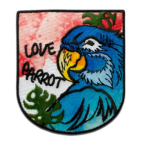 Mono Quick Recycl Patch Papagei Tier - Aufnäher, Bügelbild, Aufbügler, Applikationen, Patches, Flicken, zum aufbügeln, Größe: 5,5 x 4,8 cm Mono Quick Recycl Patch Papagei Tier - Aufnäher, Bügelbild, Aufbügler, Applikationen, Patches, Flicken, zum aufbügeln, Größe: 5,5 x 4,8 cm von Mono-Quick