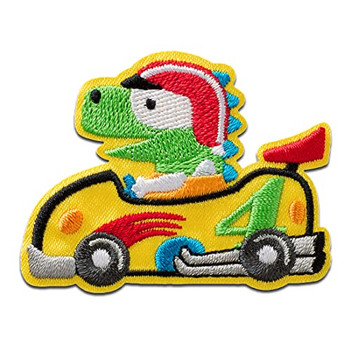 Mono Quick Rennfahrer Krokodil Tier - Aufnäher, Bügelbild, Aufbügler, Applikationen, Patches, Flicken, zum aufbügeln, Größe: 4,2 x 5,5 cm Mono Quick Rennfahrer Krokodil Tier - Aufnäher, Bügelbild, Aufbügler, Applikationen, Patches, Flicken, zum aufbügeln, Größe: 4,2 x 5,5 cm von Mono Quick