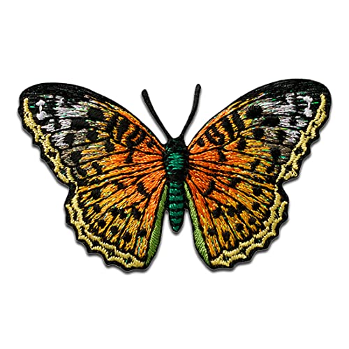 Mono Quick Schmetterling Orange Glitzer Tier - Aufnäher, Bügelbild, Aufbügler, Applikationen, Patches, Flicken, zum aufbügeln, Größe: 4 x 6,4 cm Mono Quick Schmetterling Orange Glitzer Tier - Aufnäher, Bügelbild, Aufbügler, Applikationen, Patches, Flicken, zum aufbügeln, Größe: 4 x 6,4 cm von Mono-Quick