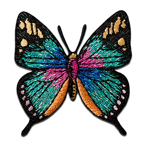 Mono Quick Schmetterling Türkis Glitzer Tier - Aufnäher, Bügelbild, Aufbügler, Applikationen, Patches, Flicken, zum aufbügeln, Größe: 4,8 x 4,5 cm Mono Quick Schmetterling Türkis Glitzer Tier - Aufnäher, Bügelbild, Aufbügler, Applikationen, Patches, Flicken, zum aufbügeln, Größe: 4,8 x 4,5 cm von Mono Quick