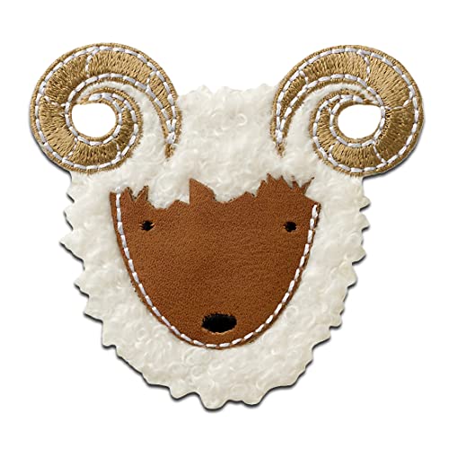 Mono Quick Steinbock weiß Tier - Aufnäher, Bügelbild, Aufbügler, Applikationen, Patches, Flicken, zum aufbügeln, Größe: 7 x 7,3 cm Mono Quick Steinbock weiß Tier - Aufnäher, Bügelbild, Aufbügler, Applikationen, Patches, Flicken, zum aufbügeln, Größe: 7 x 7,3 cm von Mono Quick