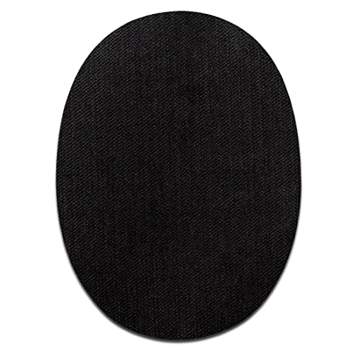 Mono Quick Stoffflicken Oval Schwarz 2 Stück - Aufnäher, Bügelbild, Aufbügler, Applikationen, Patches, Flicken, zum aufbügeln, Größe: 11,2 x 8,5 cm Mono Quick Stoffflicken Oval Schwarz 2 Stück - Aufnäher, Bügelbild, Aufbügler, Applikationen, Patches, Flicken, zum aufbügeln, Größe: 11,2 x 8,5 cm von Mono Quick