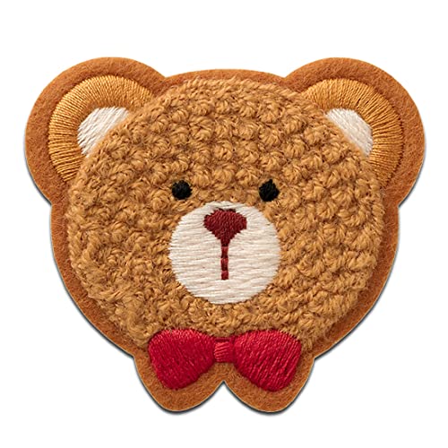 Mono Quick Teddybär Chenille Tier - Aufnäher, Bügelbild, Aufbügler, Applikationen, Patches, Flicken, zum aufbügeln, Größe: 5,5 x 6 cm Mono Quick Teddybär Chenille Tier - Aufnäher, Bügelbild, Aufbügler, Applikationen, Patches, Flicken, zum aufbügeln, Größe: 5,5 x 6 cm von Mono Quick